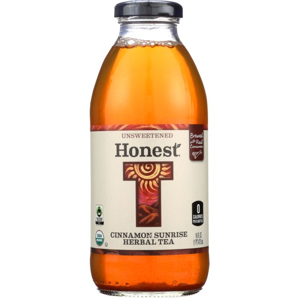 Honest Beverages Organic Herbal Tea Unsweetened Cinnamon Sunrise, 16 Oz