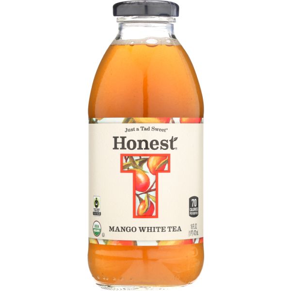 HONEST TEA: Organic White Tea Mango, 16 oz