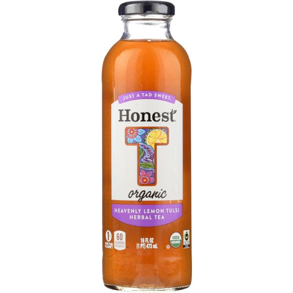 HONEST TEA: Organic Heavenly Lemon Tulsi Herbal Tea, 16 fo