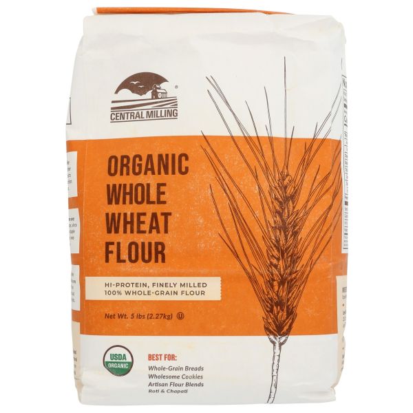 CENTRAL MILLING: Flour Hi Prtn Whole Wheat Org, 5 LB
