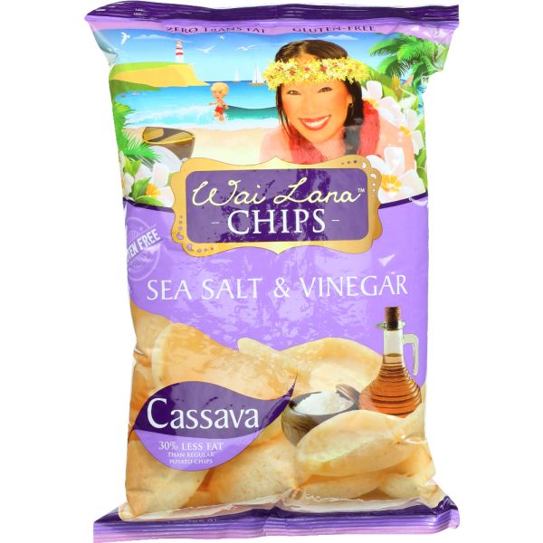 WAI LANA: Cassava Chip Sea Salt & Vinegar, 3 oz