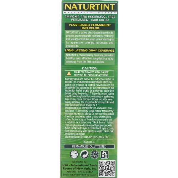 Naturtint Permanent Hair Color 1N Ebony Black, 5.28 oz