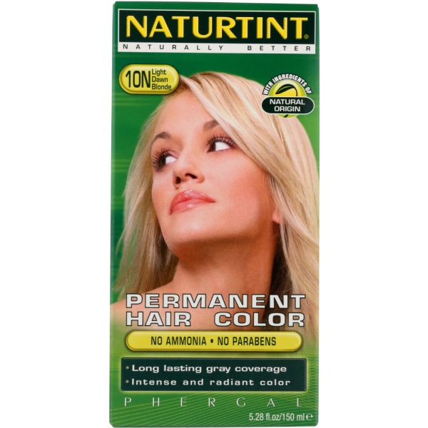 Naturtint Permanent Hair Color 10N Light Dawn Blonde, 5.28 oz