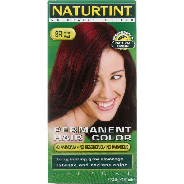 Naturtint Permanent Hair Color 9R Fire Red, 5.28 oz