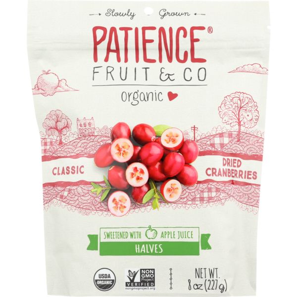 PATIENCE FRUIT & CO: Dried Cranberries Sweetened with Apple Juice, 8 oz