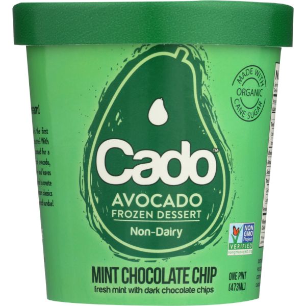 CADO: Dessert Frozen Mint Chocolate Chip, 1 pt