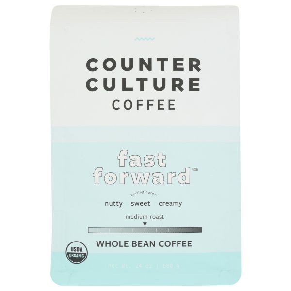 COUNTER CULTURE: Fast Forward Organic Whole Bean Coffee, 24 oz