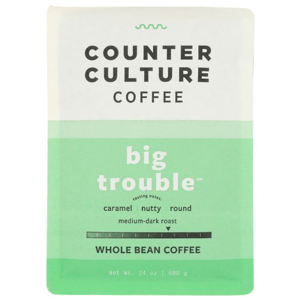 COUNTER CULTURE: Big Trouble Whole Bean Coffee, 24 oz