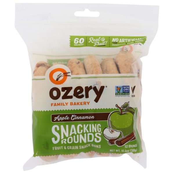 OZERY BAKERY: Snack Rounds Apple Cinn, 10.6 oz