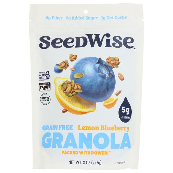 SEEDWISE: Lemon Blueberry Granola, 8 oz