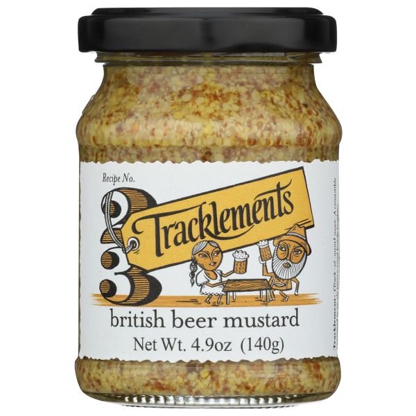 TRACKLEMENTS: British Beer Mustard, 4.9 oz