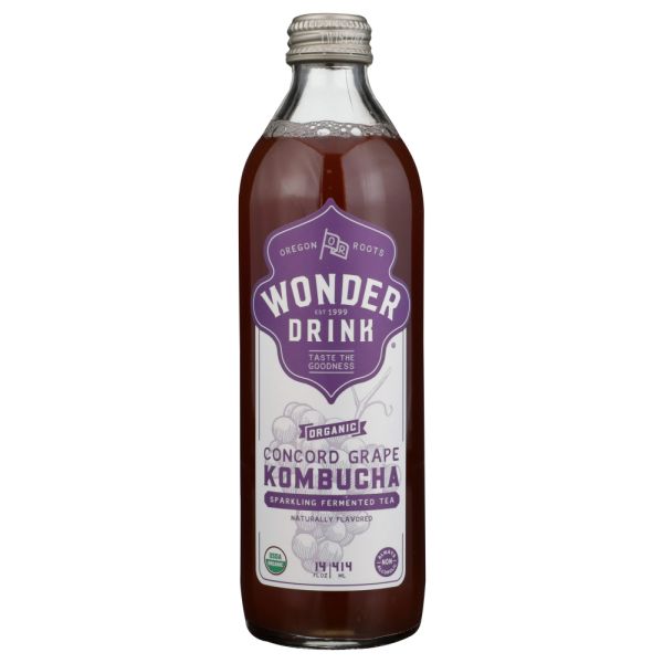KOMBUCHA WONDER DRINK: Tea Concord Grape, 14 oz