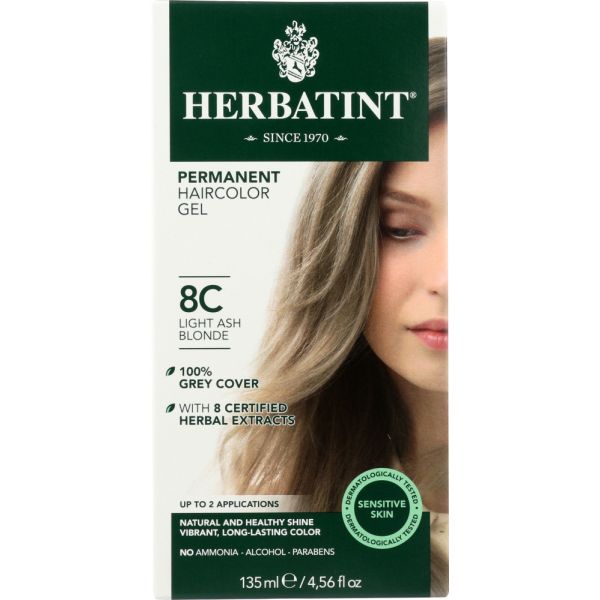 HERBATINT: Hair Color 8c Ash Blonde Lite, 4.56 oz