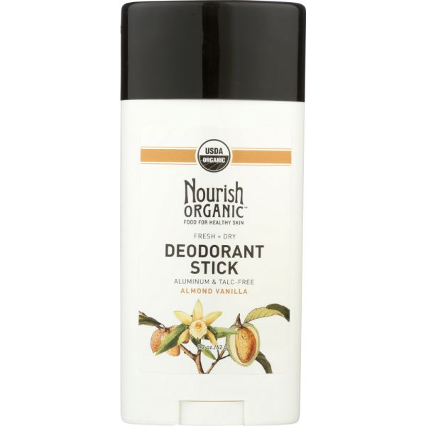 Nourish Organic Fresh & Dry Deodorant Almond Vanilla, 2.2 Oz