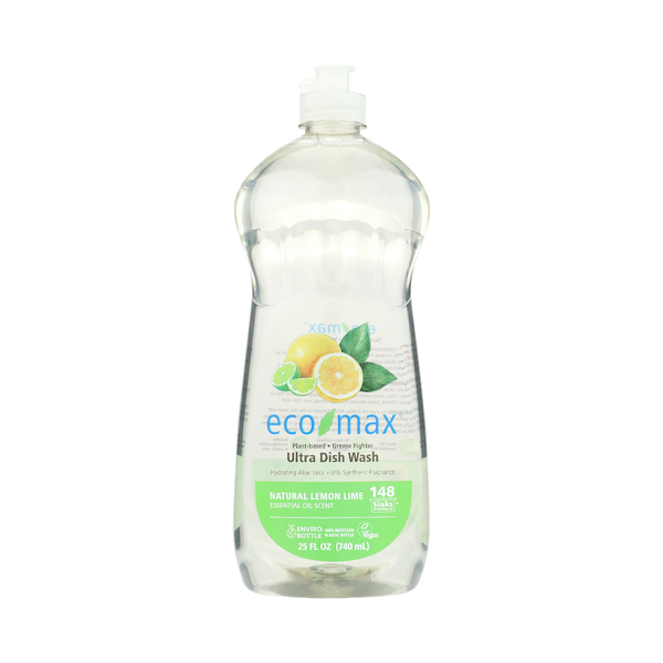 ECO MAX: Natural Lemon Lime Ultra Dish Wash, 25 fo
