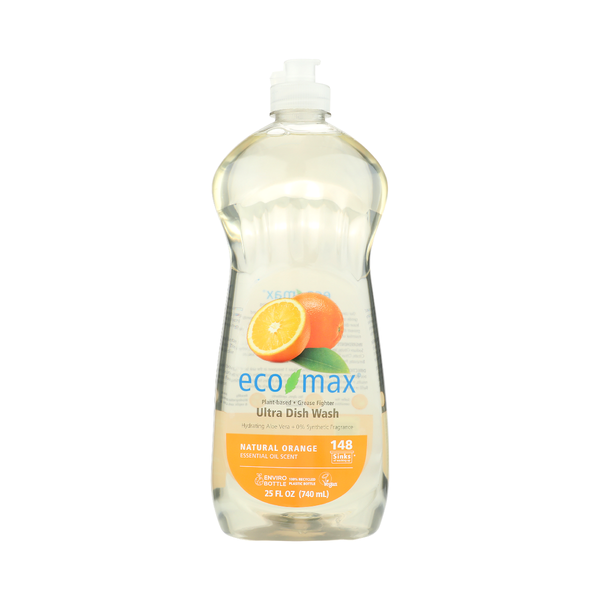 ECO MAX: Natural Orange Ultra Dish Wash, 25 fo