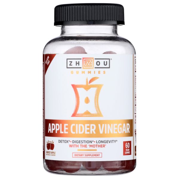 ZHOU NUTRITION: Apple Cider Vinegar Gumy, 60 PC