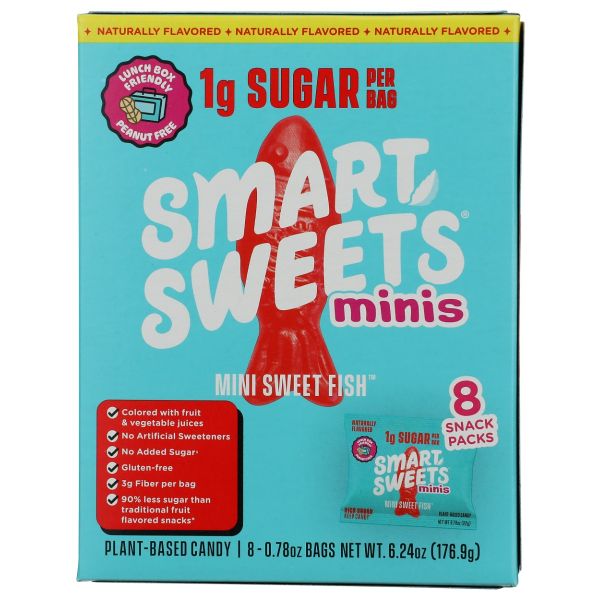 SMART SWEETS: Sweet Fish Minis Gummy Candy 8pk, 6.24 oz