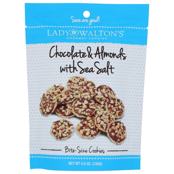 LADY WALTON: Wafer Chocolate Almond Ss, 4.5 oz