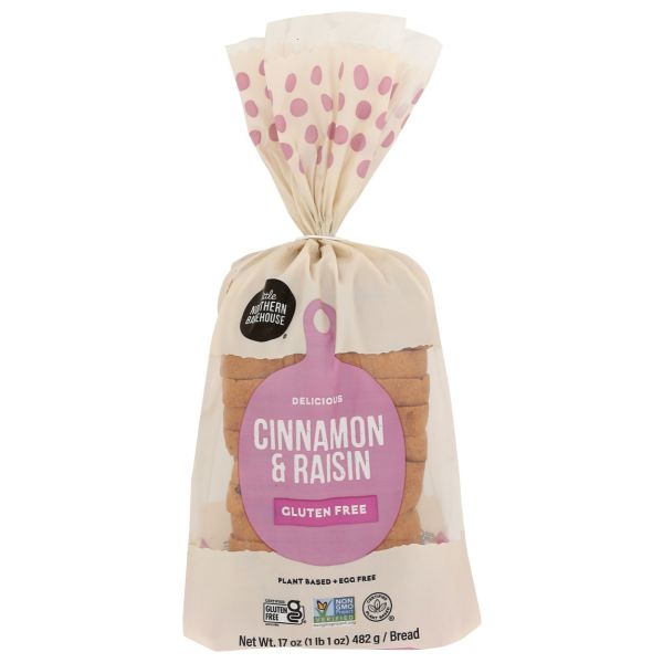 LITTLE NORTHERN BAKEHOUSE: Bread Cinnamon and Raisin Gluten Free, 17 oz
