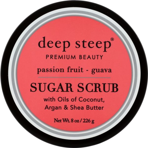 DEEP STEEP: Passion Fruit Guava Sugar Scrub, 8 oz