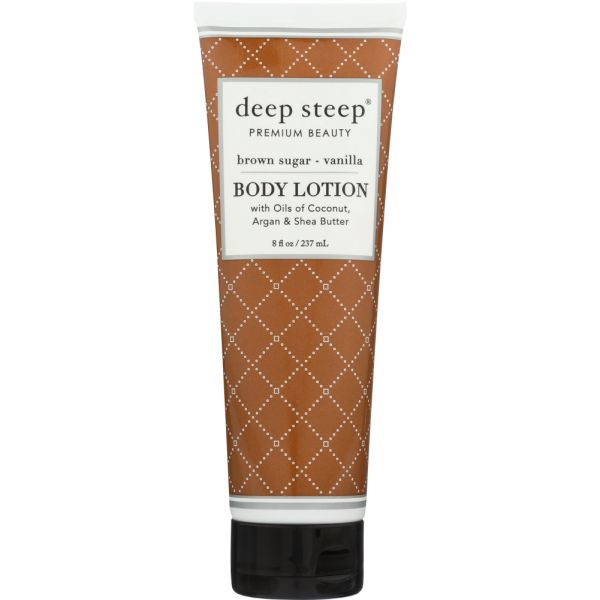DEEP STEEP: Body Lotion Brown Sugar Vanilla, 8 oz