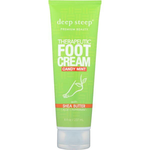 DEEP STEEP: Foot Cream Candy Mint, 8 oz