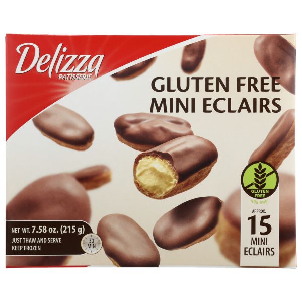DELIZZA: Eclair Mini Gluten Free, 7.58 oz