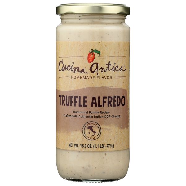 CUCINA ANTICA: Truffle Alfredo Pasta Sauce, 16.9 oz