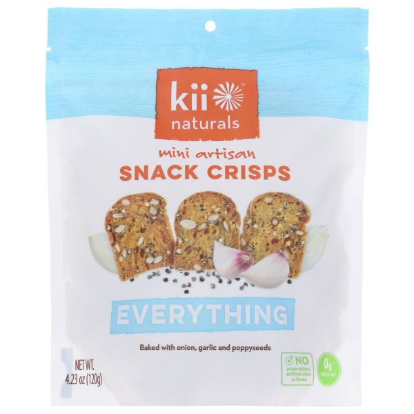 KII NATURALS: Everything Snack Crisps, 4.23 oz
