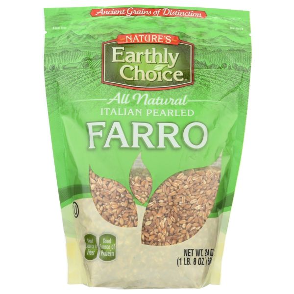 NATURES EARTHLY CHOICE: Italian Pearled Farro, 24 oz