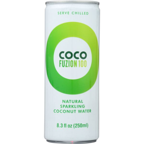 COCO FUZION 100: Natural Sparkling Coconut Water, 8.3 oz