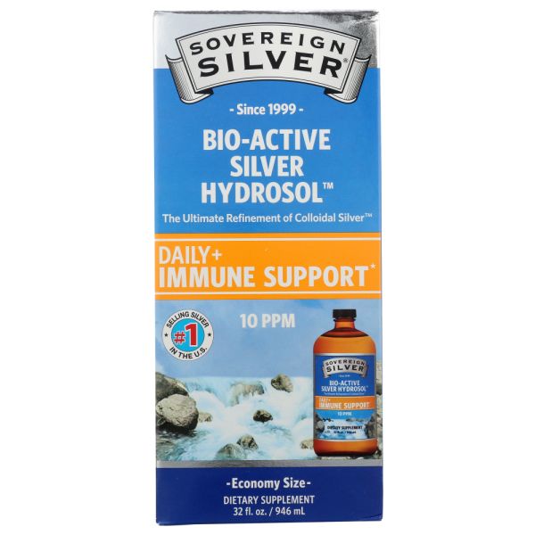 SOVEREIGN SILVER: Bio Active Silver Hydrosol Twist Top Economy Size, 32 oz