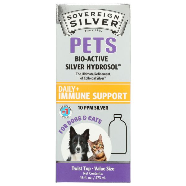 SOVEREIGN SILVER: Pets Bio Active Silver Hydrosol Twist Top, 16 oz