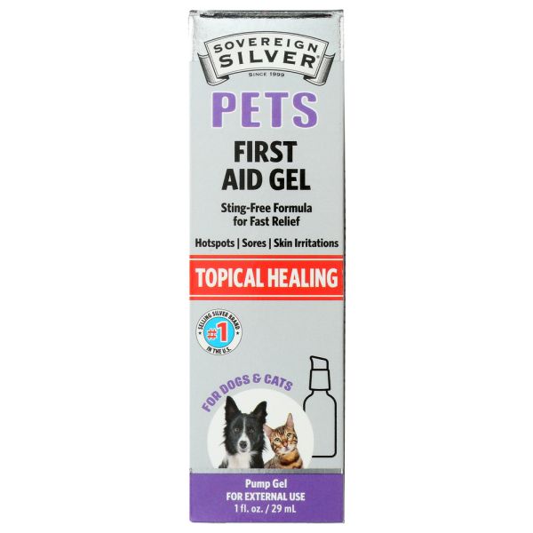 SOVEREIGN SILVER: Pets Topical Healing First Aid Gel, 1 fo