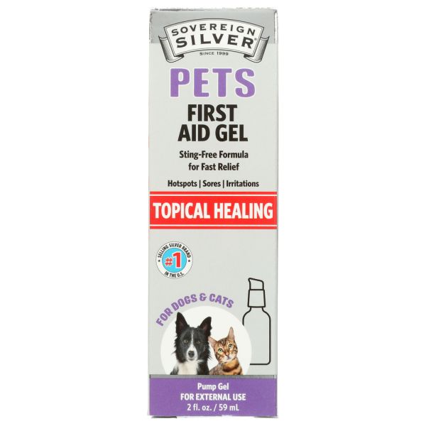 SOVEREIGN SILVER: Pets Topical Healing First Aid Gel, 2 fo