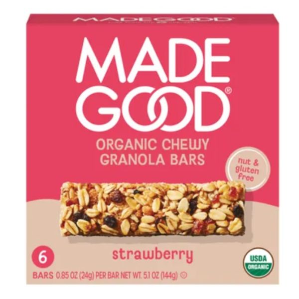 MADEGOOD: Strawberry Granola Bars 6Pack, 5.1 oz