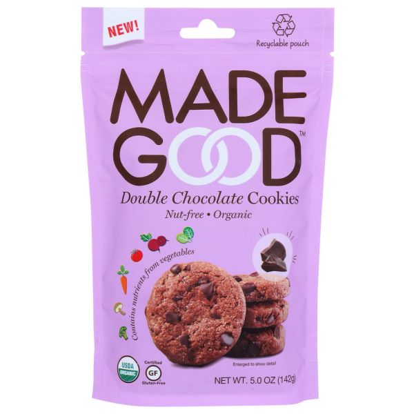 MADEGOOD: Double Chocolate Cookies, 5 oz