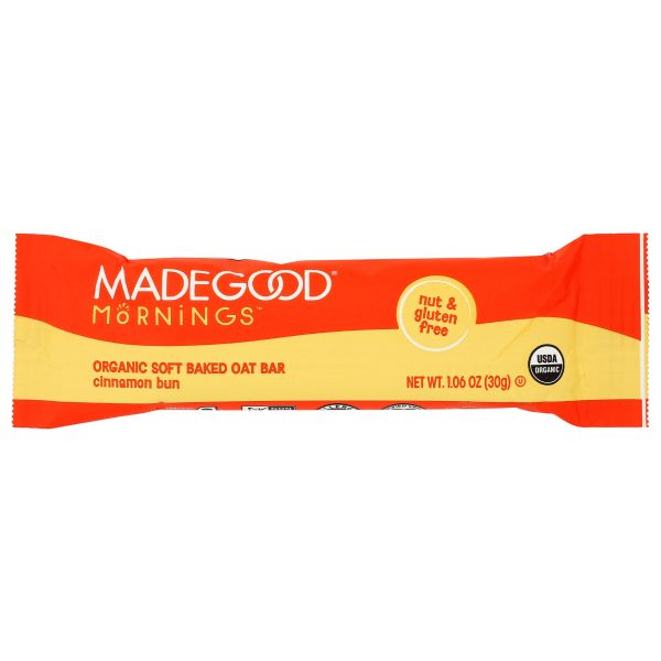 MADEGOOD: Mornings Cinnamon Bun Soft Baked Oat Bar, 1.06 oz