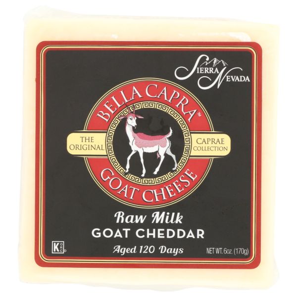 SIERRA NEVADA: Bella Capra Raw Milk Goat Cheddar, 6 oz