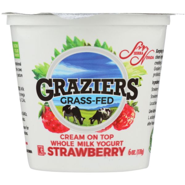SIERRA NEVADA: Strawberry Whole Milk Yogurt, 6 oz