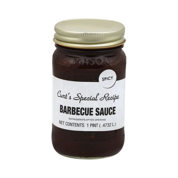 CURTS SALSA: Barbecue Sauce Spicy, 16 oz