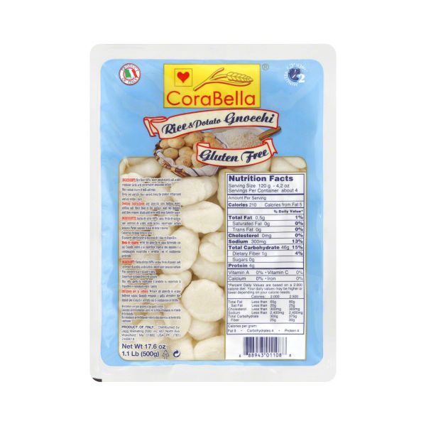 CORABELLA: Gnocchi Potato Gluten Free, 17.6 oz