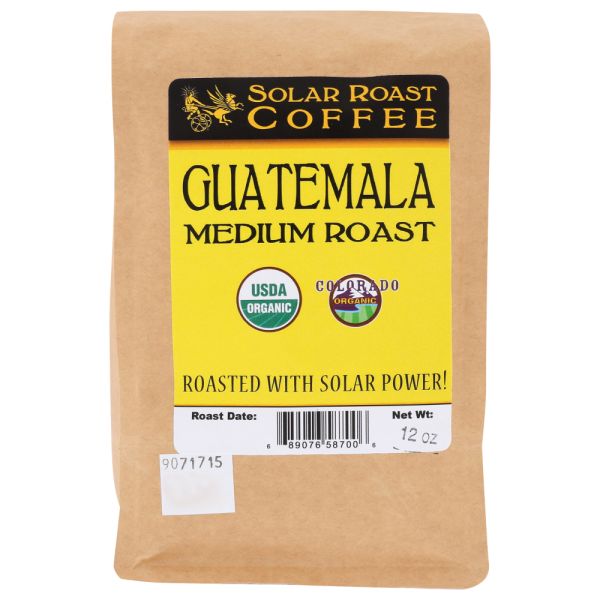 SOLAR ROAST COFFEE LLC: Guatemala Organic Coffee Medium Roast, 12 oz