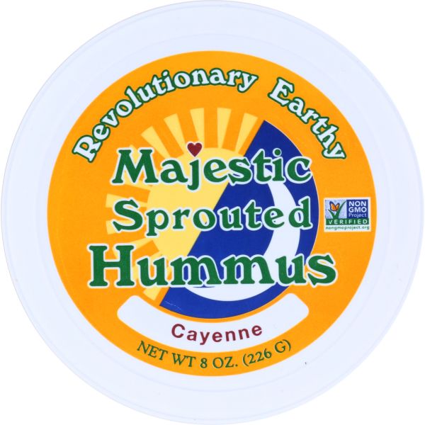 MAJESTIC GARLIC INC: Hummus Cayenne Raw Sprouted, 8 oz