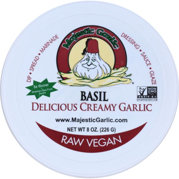 MAJESTIC GARLIC INC: Spread Basil Garlic, 8 oz