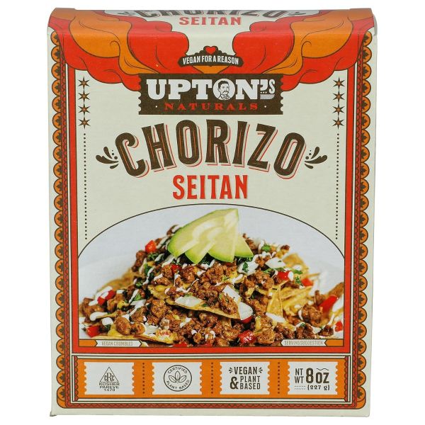 UPTONS NATURALS: Chorizo Seitan, 8 oz