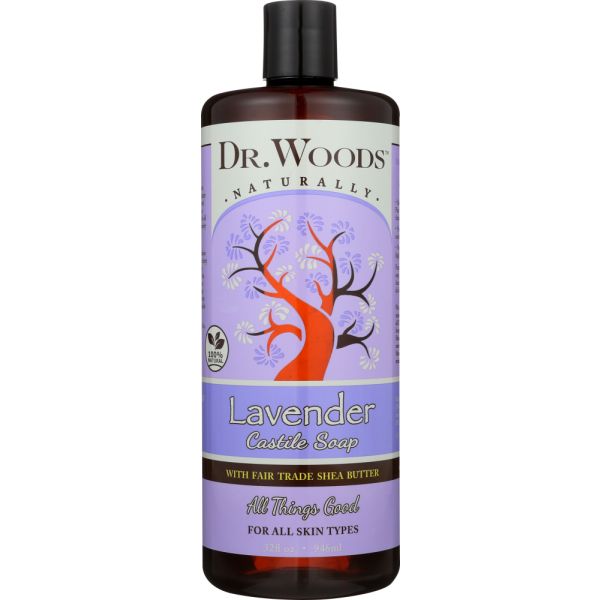 DR WOODS: Liquid Soap Lavender with Shea Butter, 32 oz