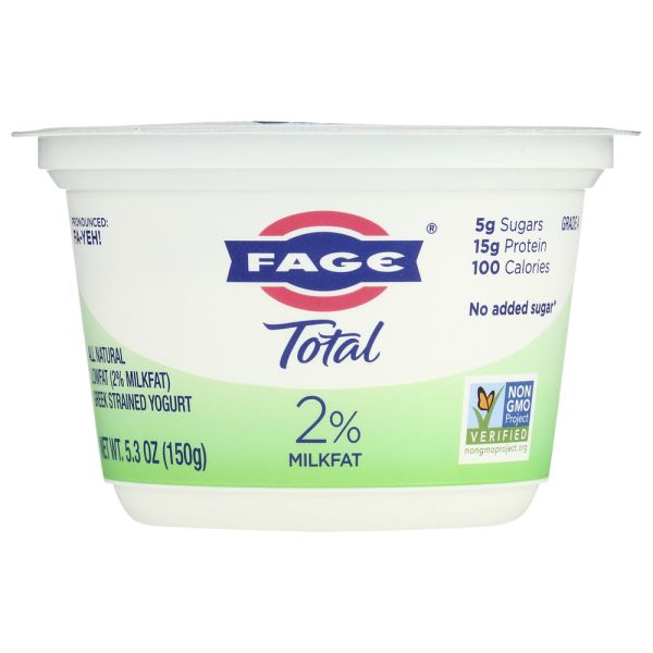 FAGE TOTAL GREEK: 2% Greek Strained Yogurt, 7 oz