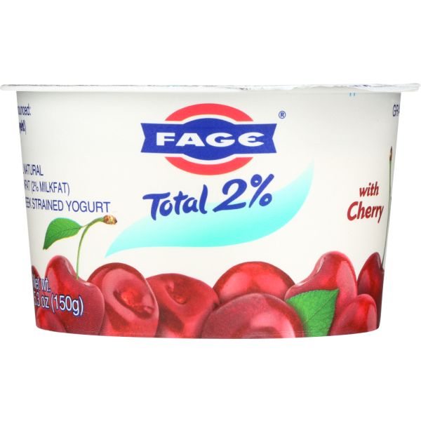 FAGE TOTAL GREEK: 2% Cherry Greek Strained Yogurt, 5.3 Oz